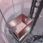 Simulierter Rundgang in eine Windturbine und die Darstellung vielzähliger Einsatzmöglichkeiten von Kabelbefestigungselementen, Beispiel Loopspacer